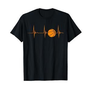 Basketball Heartbeat Ekg Pulse Sports Playing Basketball T-Shirt